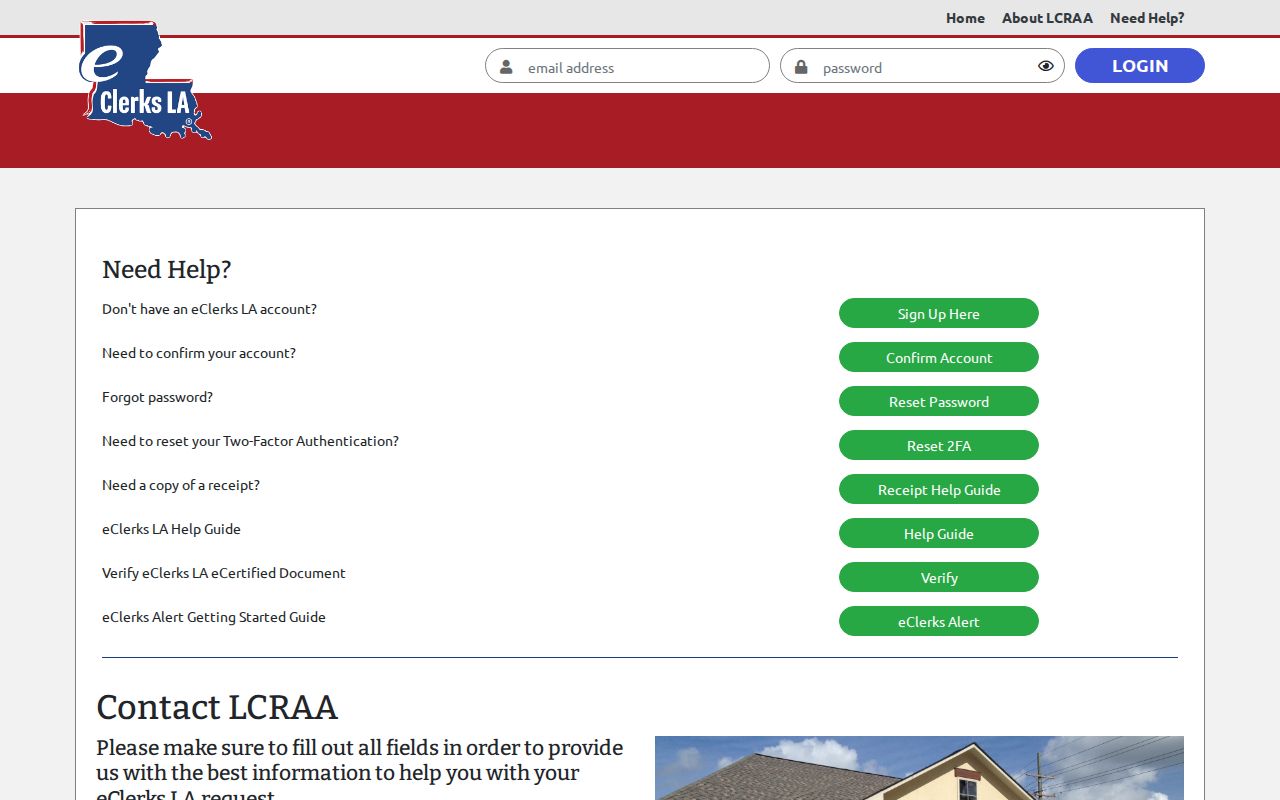 East Feliciana Parish case lookup eClerks support contact form